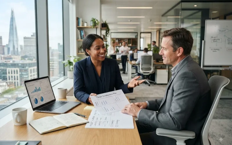 promotion at work with a professional career development plan
